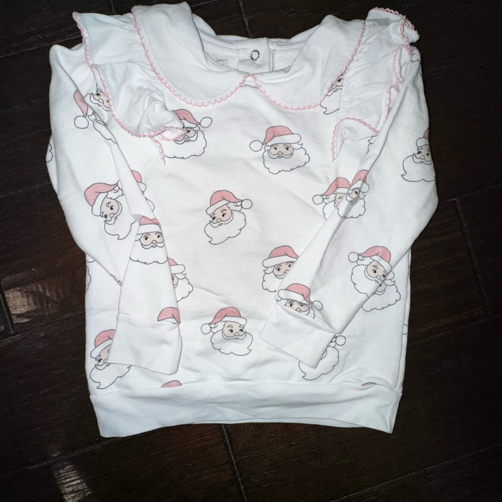 Santa Print Kids Sweatshirt